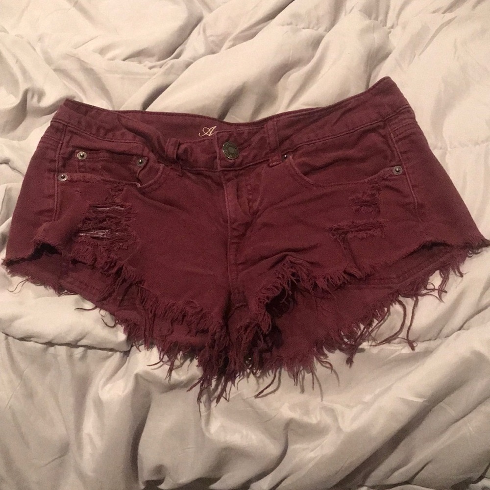 Maroon AE shorts